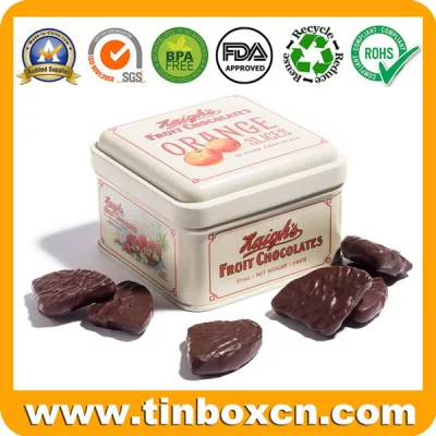  Small Mini Square Metal Can Gift Tin Box for Sewing Storage