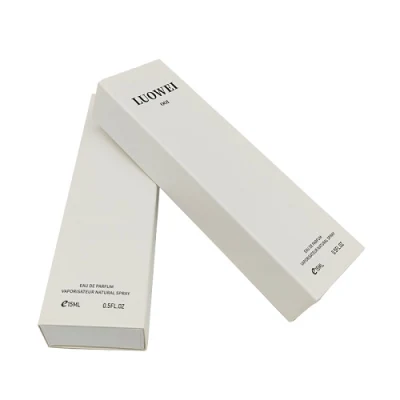 Custom Luxury White Fragrance Drawer Box Small Perfume Box Packaging for Perfume