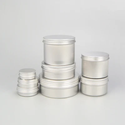 Large Candle Jar Cosmetic Canister Aluminum Tins Wholesale with Screw Lid 250g 400g