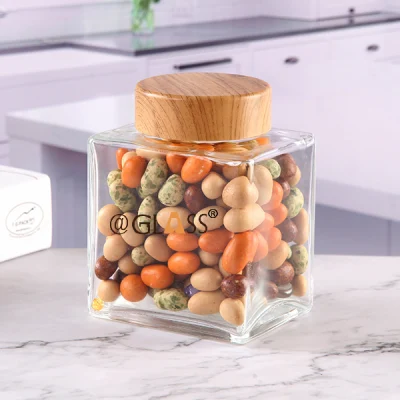 Wholesale Clear Glass Jars, Glass Containers with Metal Caps, Tin Lids,