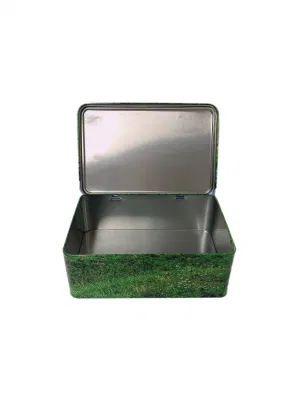 Hot Sale Factory Price Rectangle Metal Chocolate Tin for Christmas Gift Tin Boxes Packaging Cookies Tin Box Food Tin Packaging