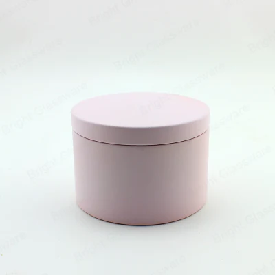 Empty Mint Green 8oz Metal Tin Candle Box with Lids for Package Wholesale