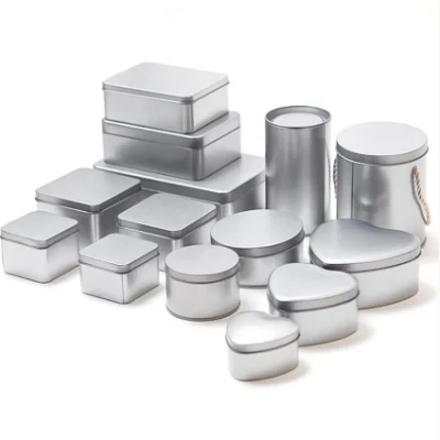 Custom Printing Sliver Metal Gift Tin Box Packaging