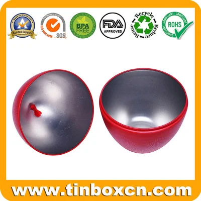 Decorative Metal Gift Packaging Box Egg Shaped Tin for Chocolate Candy Easter