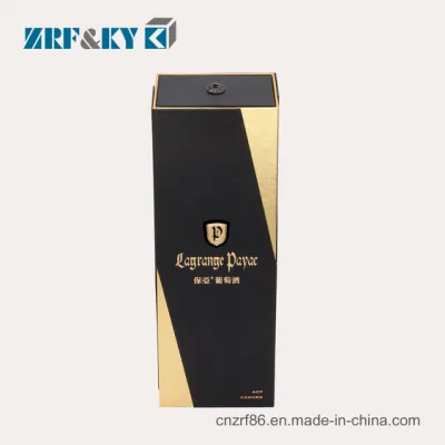 Custom Cardboard/Greyboard/Corrugated Paper Red/Black/Gold Gift Packaging Storage Wine/Liquor/Cocktails/Claret/Whisky/Champagne Boxes