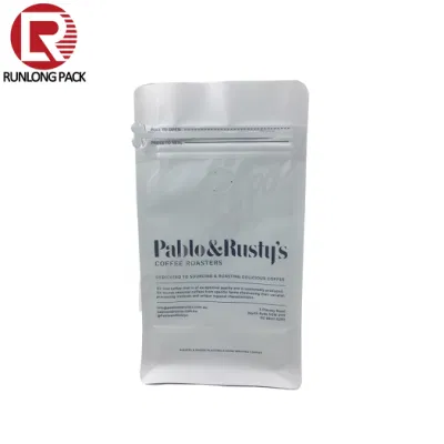  Runlong Pack Eight Side Seal Coffee Pocuh with Zipper and Valve