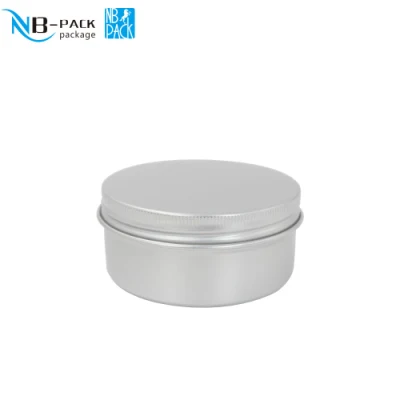 Silver Gold Pink Black White 5g 10g 15g 20g 25g 30g 50ml 60ml 80ml 100ml 150ml 200ml Clear Window Aluminum Jar Aluminum Tin Cans