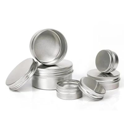 30g 50g 100g Small Custom Private Label Can Waterproof Gel Smell Proof Airtight Aluminium Tin Box with Screw Lid