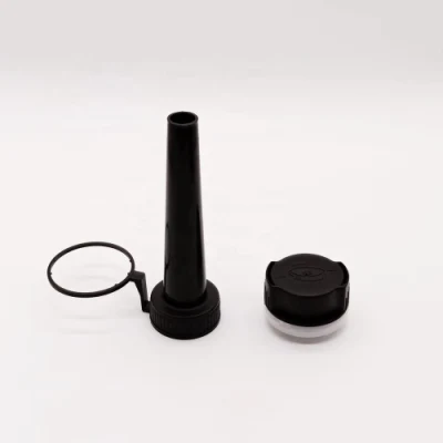 Guangzhou Supplier 32mm Screw Bottle Cap Fuel Additive Caps with Funnel