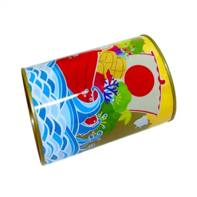Creative Large Capacity Metal Cylinder Piggy Bank Children&prime;s Gift Box Tin Wholesale