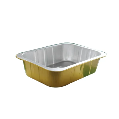 Fast Food Aluminum Foil Food Container/Box Disposable Aluminum Tin Foil Baking Pan/Tray