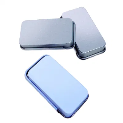 Solid Balm Mini Tin Box Push-Slide Lid Portable Packing Box