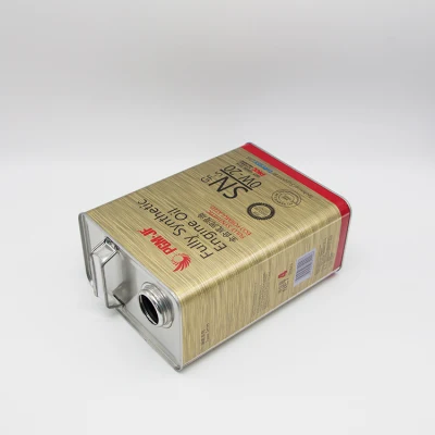 Manufacturer 4L Rectangular Tin Can Chemical Oil Tin Can