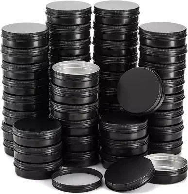 Factory Direct Sell Tea or Candle Tin Can Custom Packaging Tin Can Matte Black Tin Cans Price 10% off