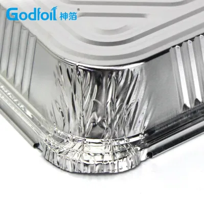 Eco-Friendly Tin Foil Tray Disposable Half-Size Baking Pans Aluminum Foil Container with Lids
