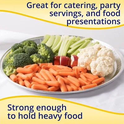 Containers, Disposable Plate Allwin-12&quot; Allwin-Flu Tin Container Aluminum Foil Pan