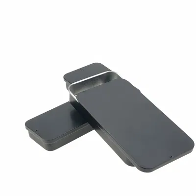 Custom Rectangular 60*34*11 mm Tin Box with Slide Top Lid Lip Balm Aluminum Box