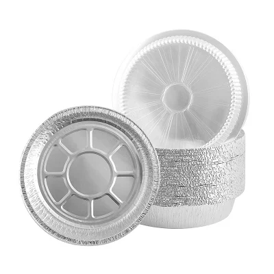 8011 High Quality 7inch 8inch 9inch 11inch Customized Disposable Round Aluminum Pan Foil Metal Food Containers Aluminum Tin Container