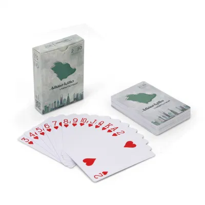 2023 Hot Sale Custom Playing Cards Printing Poker PVC Waterproof Plastic Saudi Arabia Playing Card