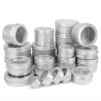 Aluminum Round Tin Can Aluminum Metal Jar Tobacco Container Tin