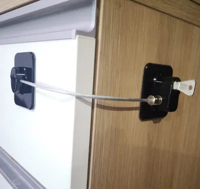 Child Proof Locks for Cabinet Doors Toilet Seat, Dishwasher, Garbage Bin, Cupboard