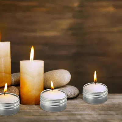 Round Silver Aluminum Metal Tin Storage Jar Containers with Secure Screw Top Lids for Cosmetic, Lip Balm, Salves, Candles, Skin Care and Tea