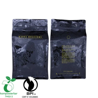 Zipper Flat Bottom Coffee Bio Pack for Tea Leaves Bag