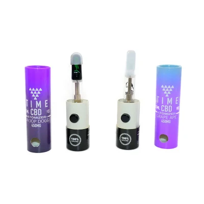 High Quality Small Cylinder Child Resistant Boxes Round Circular Child Proof Safe Tube Packaging for Distillate Oil