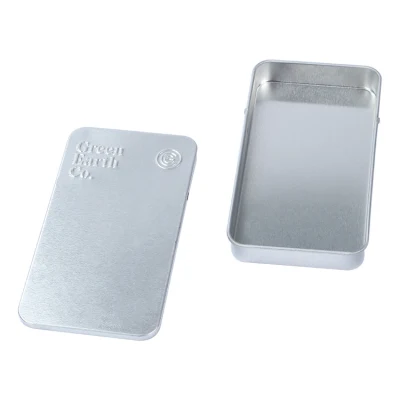 Custom Printed Rectangular Childproof Sliding Pre Roll Packaging Tin Box Child Resistant