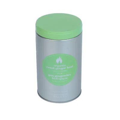 Empty Food Packaging Box Round Metal Coffee Tin Tea Metal Packaging