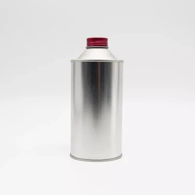 Wholesale Engine Oil Can Brake Fluid Cans Cmyk Lubricants Oil Tin Cans Customized Metal Motor Oil Tin Can Packaging