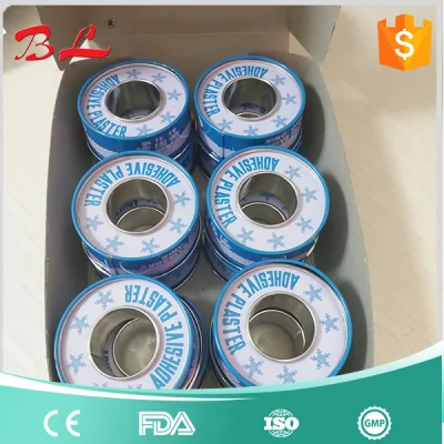 Zinc Oxide Adhesive Plaster Metal Tin Pack J38