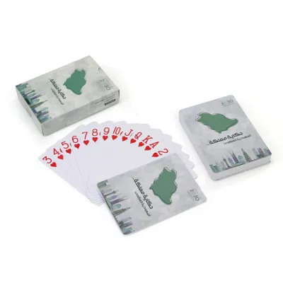 2023 Hot Sale Custom Playing Cards Printing Poker PVC Waterproof Plastic Saudi Arabia Playing Card