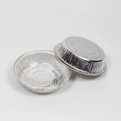 8011 High Quality 7inch 8inch 9inch 11inch Customized Disposable Round Aluminum Pan Foil Metal Food Containers Aluminum Tin Container