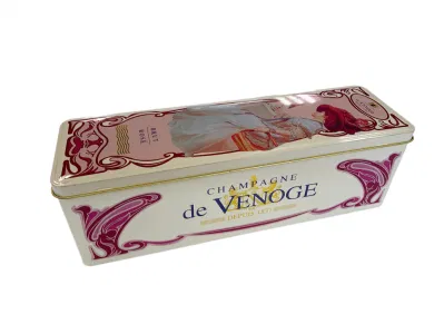 Factory Price Wine Tin Box Liquor Boxes Rectangle Tin Can Bottle Tin Wine Tin Gift Tin Box