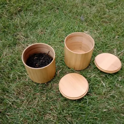 Solid Bamboo Bottle Bamboo Jar Bamboo Tin Bamboo Storage