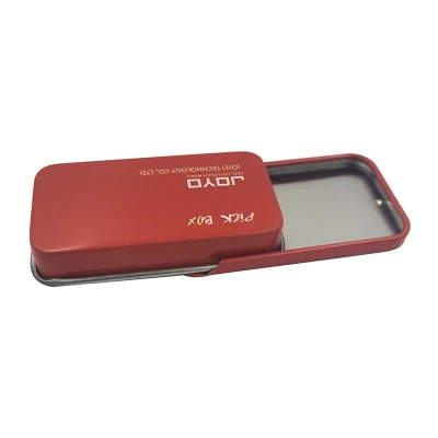 Custom Flat Small Slide Tin Can Solid Perfume Mint Tin Box Slide Lids 10g with Logo