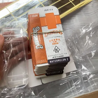Glo Custom Packaging Box Wholesale Custom Gold Coast Disposable Vape Pen Paper Box Child Resistant Packaging