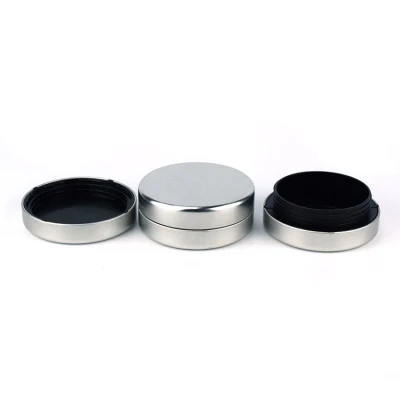 Custom Embossed Logo Round Metal Tin Container Can Box with Lid