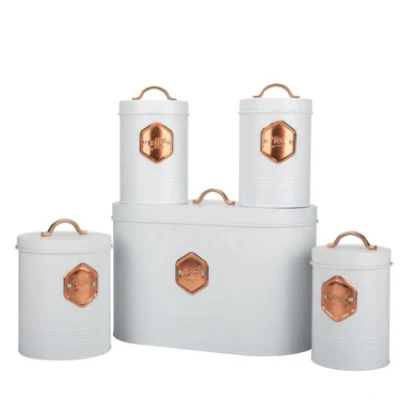 Metal Biscuit Coffee Tin Can Square Cookie Biscuit Tin