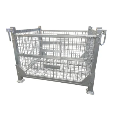 Made in China Zinc Wire Cages Metal Pallet Cage Wire Mesh Container for Storage