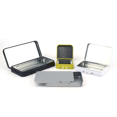 Custom 100% Recyclable Child Resistant Hinged-Lid Large Joint Tin Box