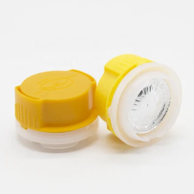Free Sample Plastic PE Spout Cap and Screw Aluminum Foil Closure Cap for Empty Engine Oil Additive Tinplate Can