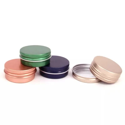 Factory Custom Aluminium Jar Container Empty Metal Can Packaging Small Round Box Candle Tin with Lid