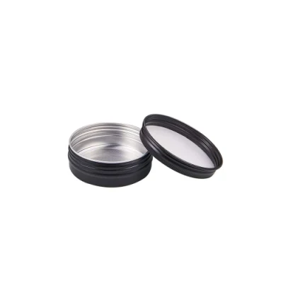 Made in China Candle Jar CNC Machining Parts Custom Metal Tin Cans with Screw Cap Round Aluminum Can for Storing Spices Sweets Tea or Gifts