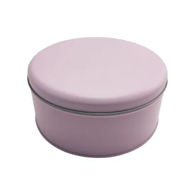 Small Round Tin Can Cookie Baking Candy Food Tinplate Packaging Box
