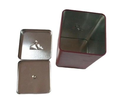 Good Quality Packing Coffee Tin Box for Export Square Metal Box