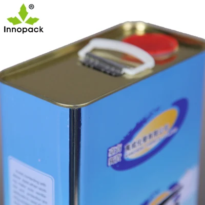 Rectangular Metal Can Food Square Grade Olive Oil Cans 3/4/5 Liter Empty Tin Cans