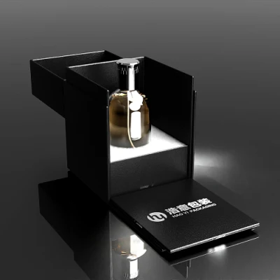 Leather Luxury Perfume Gift Box with Custom Printed Logo Cardboard Paper Box for Perfume Packaging Promotion Gift Box Perfume Box