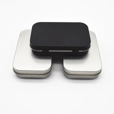 Mini Rectangular Metal Tin Box Children&prime;s Candy Box